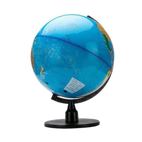 Globo Terraqueo Original Azul - Soporte Negro