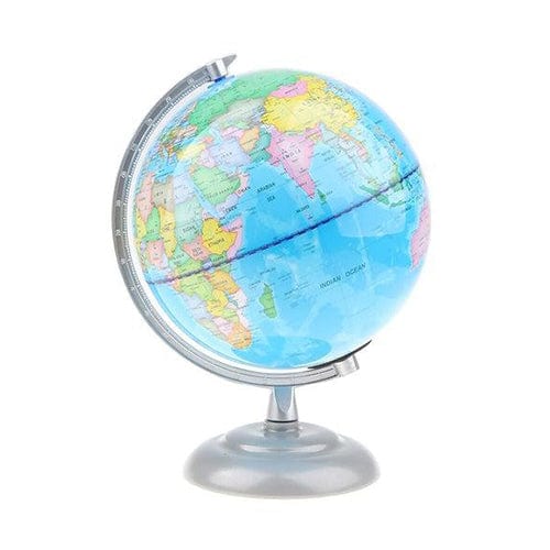 Globo Terraqueo Luminoso (Soporte De Plata)