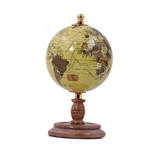 Globo Terraqueo Vintage (Estilo Americano)