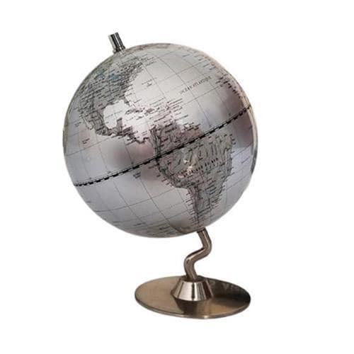 Globo Terraqueo Diseño - Plata