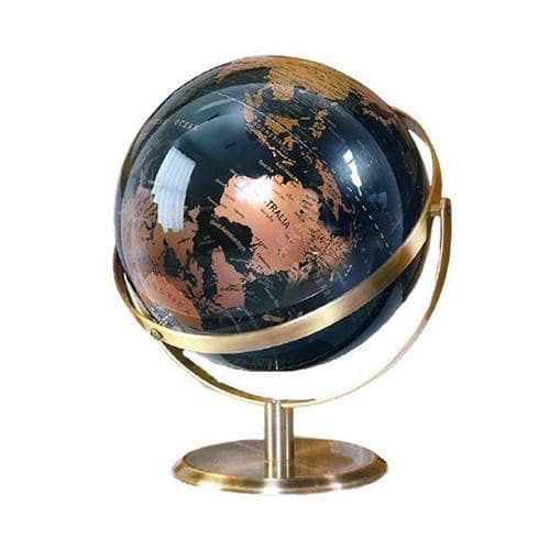 Globo Terraqueo Moderno (Azul & Cobre)