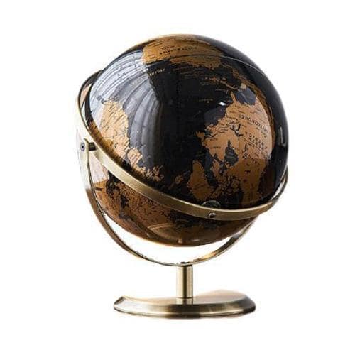 Globo Terraqueo Moderno (Negro & Cobre)