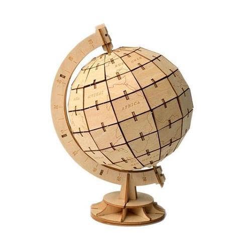 Puzzle Globo Terraqueo De Madera