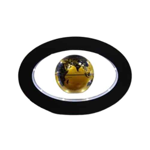 Globo Terraqueo Magnetico - Soporte Ovalado (Esfera De Oro)