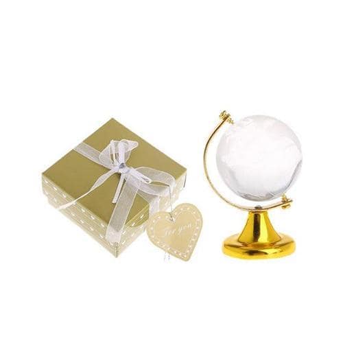 Mini Globo Terraqueo Cristal De Oro