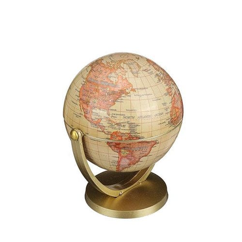 Globo Terraqueo Giratorio Pequeño - Estilo Antiguo