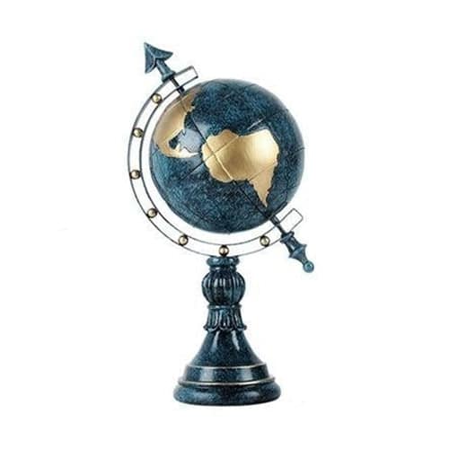 Globo Terraqueo Original Estatuilla Azul (40Cm)